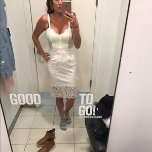 White lace dress